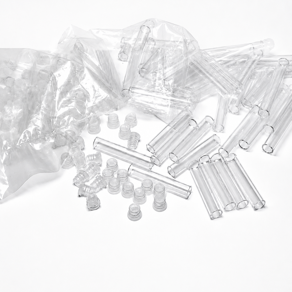G1002 TESTING TUBES WITH COVER (200 PCS.)