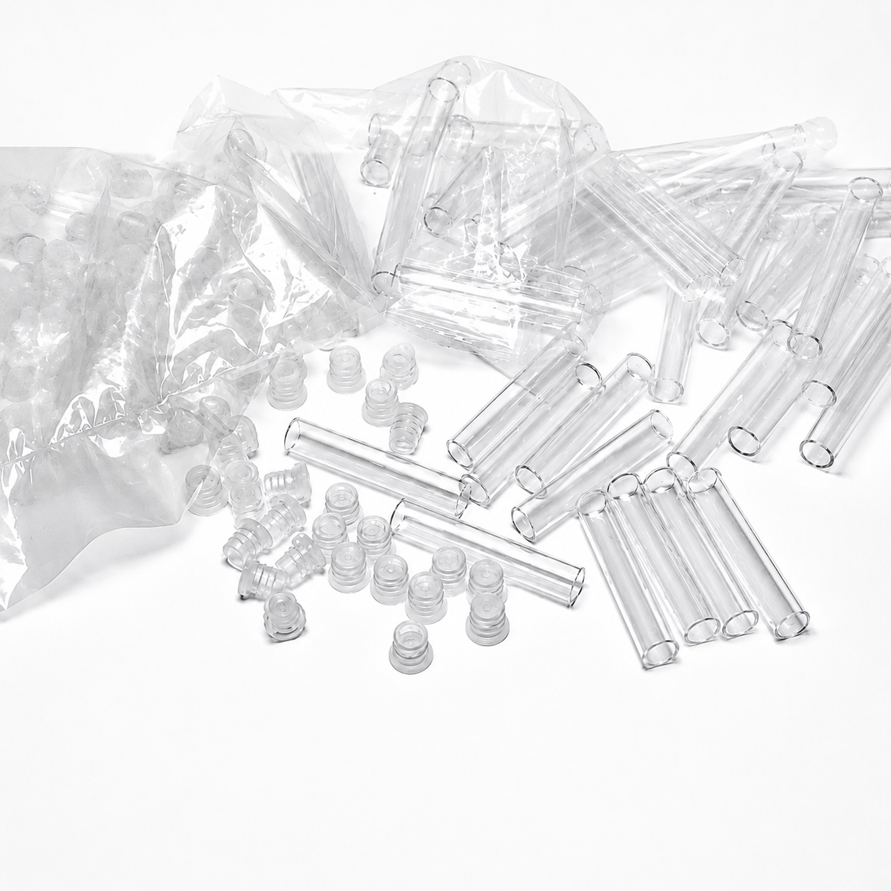 G1002 TESTING TUBES WITH COVER (200 PCS.)
